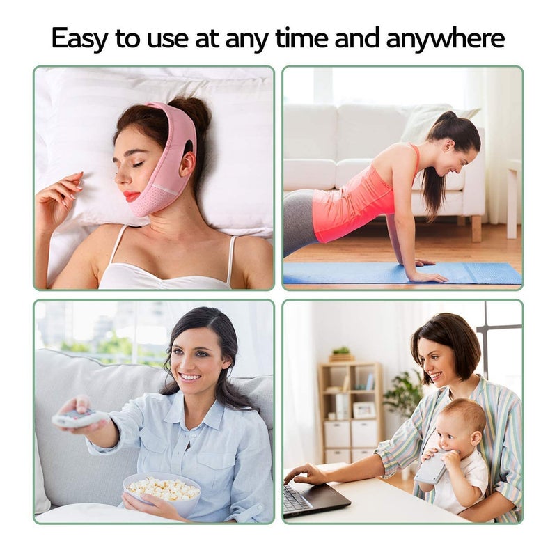 Mroobest ParaFaciem Reusable V Line Mask Facial Slimming Strap Double Chin Reducer Chin Up Mask Face Lifting Belt V Shaped Slimming Face Mask - Image 3