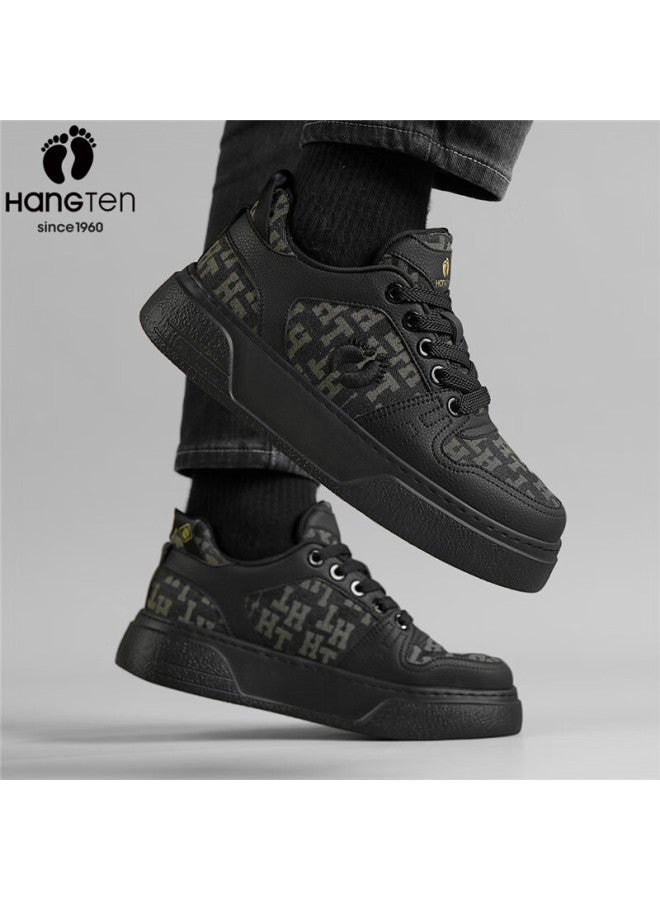 Hang Ten Men's Spring New Trendy Skate Shoes Fashion Sports Shoes Versatile Comfortable Casual College Style White Shoes For Men - Image 2
