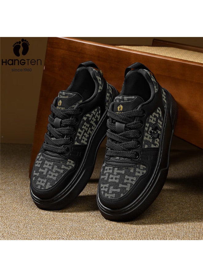 Hang Ten Men's Spring New Trendy Skate Shoes Fashion Sports Shoes Versatile Comfortable Casual College Style White Shoes For Men - Image 4