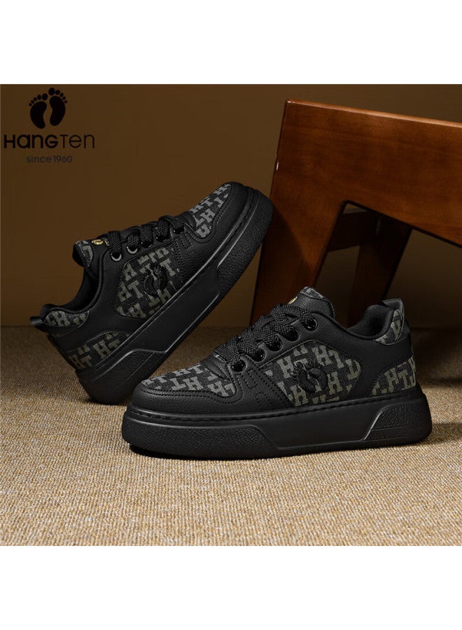 Hang Ten Men's Spring New Trendy Skate Shoes Fashion Sports Shoes Versatile Comfortable Casual College Style White Shoes For Men - Image 3