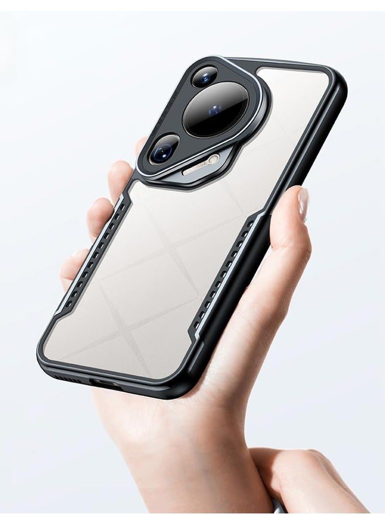 general Jarttarn Case for Huawei Pura 70 Ultra (2024),Airbag Anti-Fall Shockproof Anti-Fingerprint Phone Case,Ultra-Thin Protective Cover with Cooling Vent (Black) - Image 1