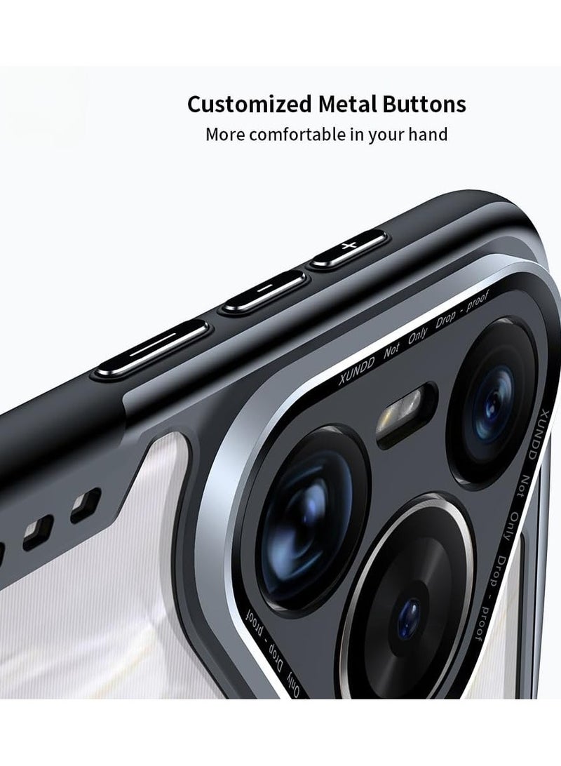 general Jarttarn Case for Huawei Pura 70 Ultra (2024),Airbag Anti-Fall Shockproof Anti-Fingerprint Phone Case,Ultra-Thin Protective Cover with Cooling Vent (Black) - Image 3