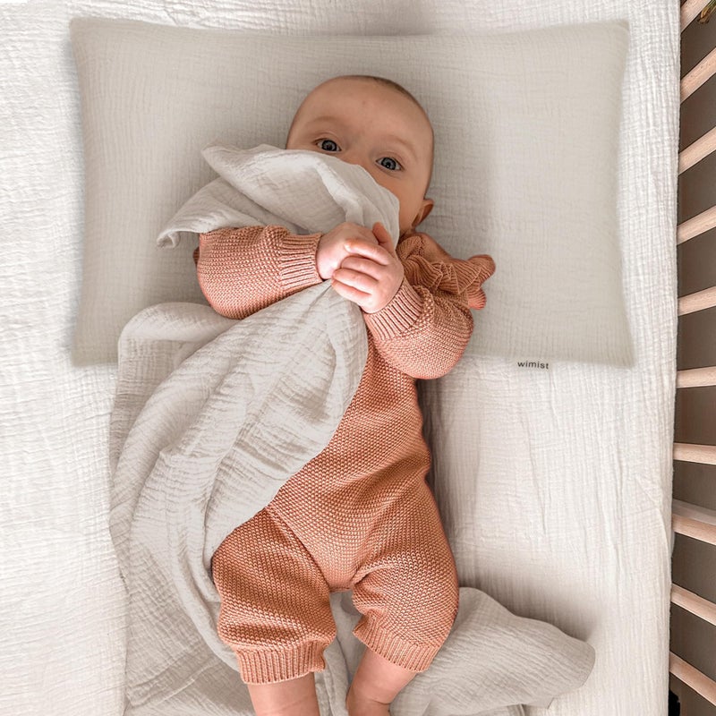 Wimist Toddler Pillowcases for 14"x20" Pillow 2 Pack, Muslin Small Toddler Baby Kids Travel Pillow Covers for Boys Girls with Envelope Closure (Beige, 14 x 20 Inch) - Image 3