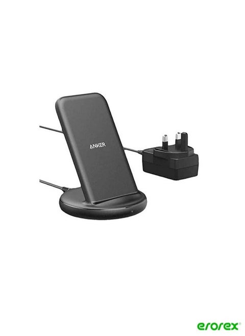 Anker Wireless Charger with Power Adapter, PowerWave II Stand, Qi-Certified 15W Max Fast Wireless Charging Stand for iPhone 11, 11 Pro, Xs, Xs Max, XR, X, 8, Galaxy S10 S9 S8, Note 10 Note 9 & More
