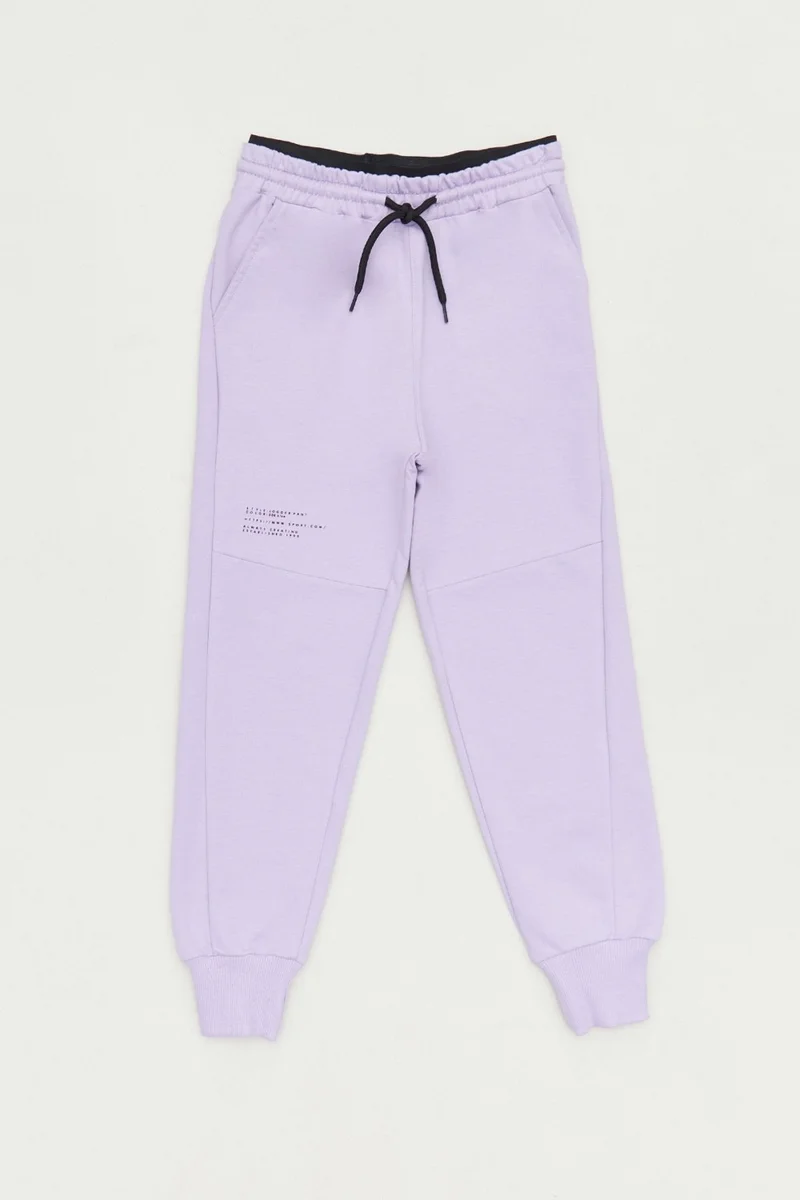فولامودا Printed Girls' Sweatpants with Lace Waist