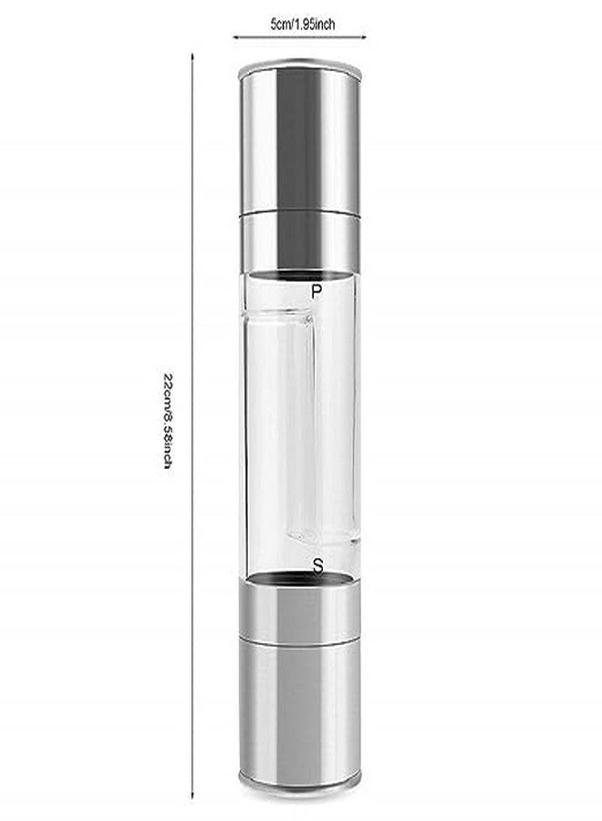 Anasis Salt and Pepper Dual Grinder Mill Shakers Stainless Steel with Adjustable Coarseness, Black Pepper Crusher - Image 5