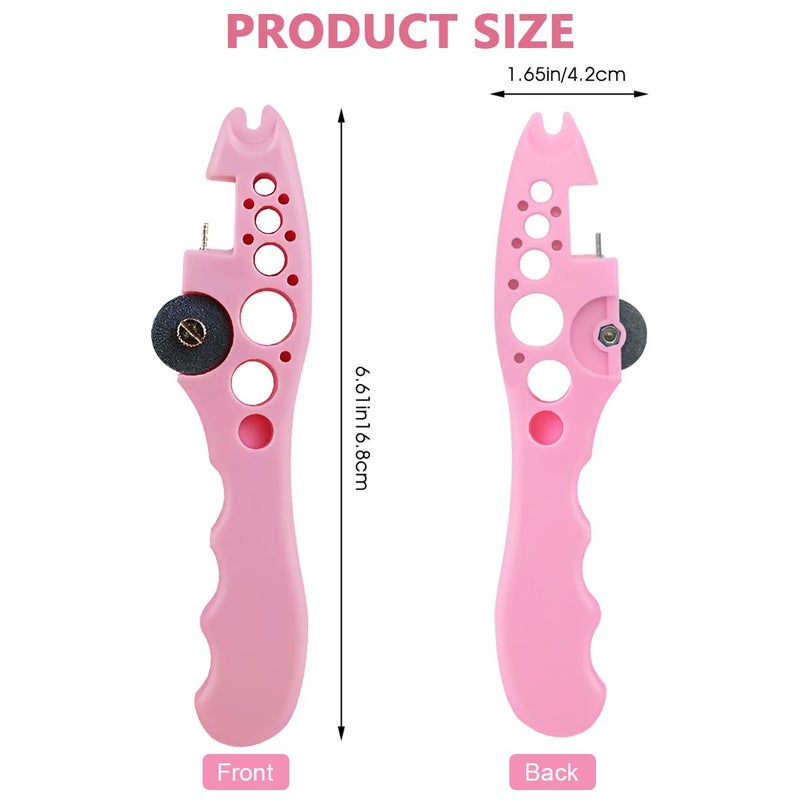 HASTHIP ® Ampule Cutter with 5 Replaceable Grinding Wheels, Ampoule Cutter for Doctors, Glass Bottle Cutter, Ampule Breaker, Suitable for Home Daily or Medical Use, Cut The Ampoule (Pink) - Image 2