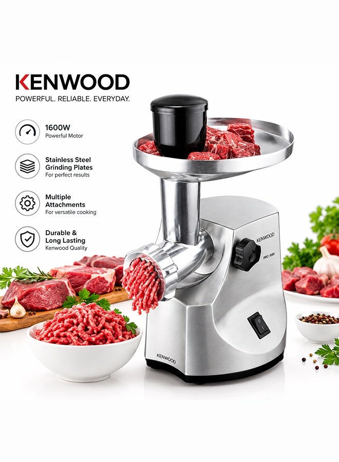 كينوود مفرمة اللحم 2 kg 1600 W MG510 أسود/ فضي - Image 4