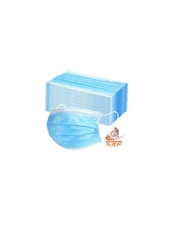 KNP Disposable 3-Ply Face Mask (Box of 50, Blue)