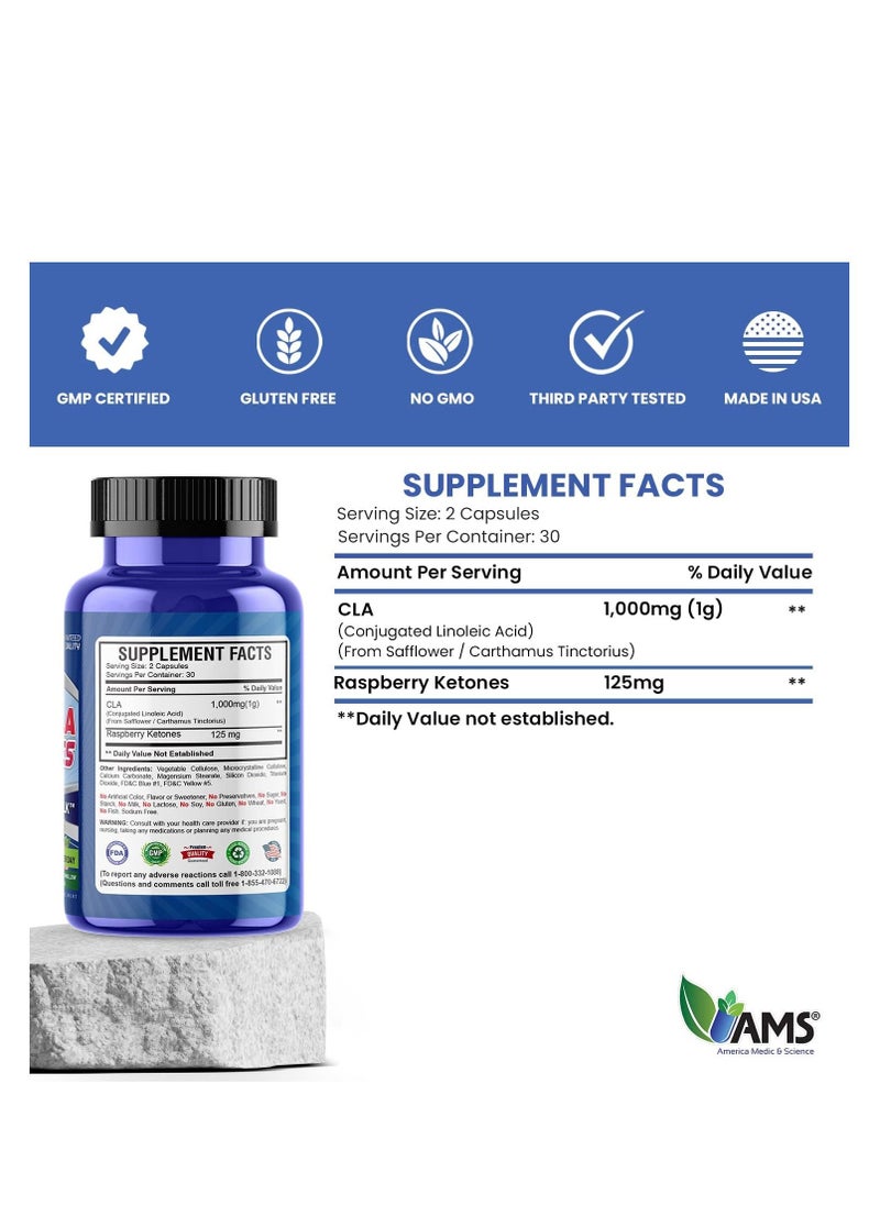 AMS - Raspberry Ketone With Cla Body Shaping 60 pc - Image 1