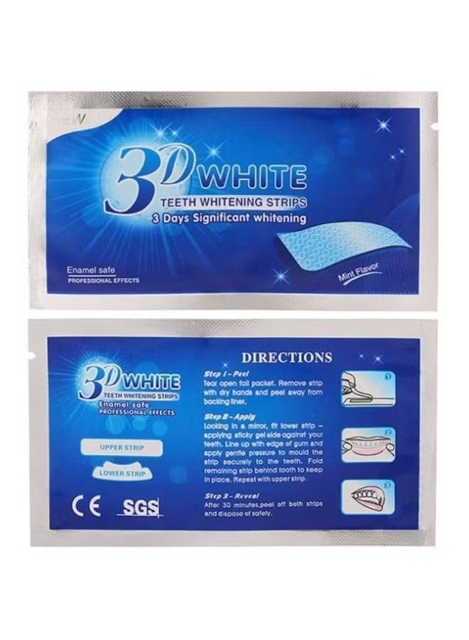 Kormesic 14 قطعة 3D تنظيف الأسنان وتبييض الشرائط واضحة - Image 2