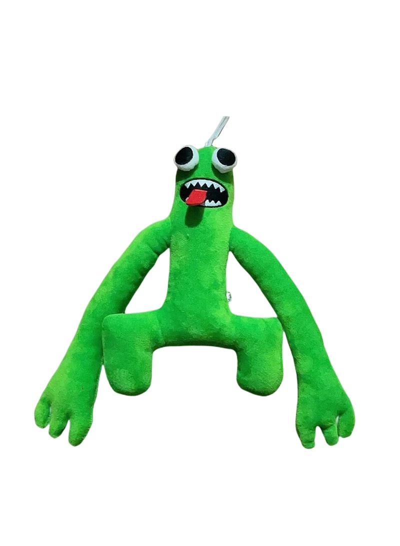 دمية مضحكة ومخيفة على شكل أصدقاء قوس قزح محشوة من القطيفة باللون الأخضر مقاس 20 سم