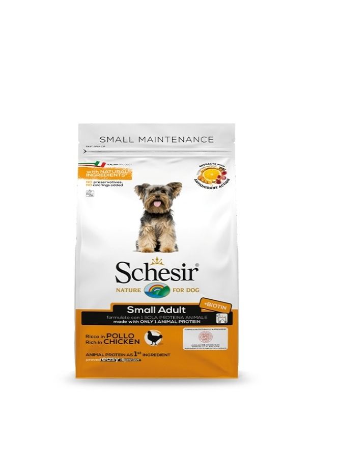 Schesir Small Adult Maintenance With Chicken Dog Dry Food 2Kg - Image 1