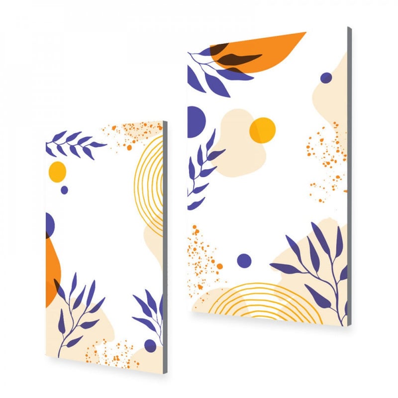 Marktna A double canvas painting with a modern design, total size 100 x 70 cm - Image 2