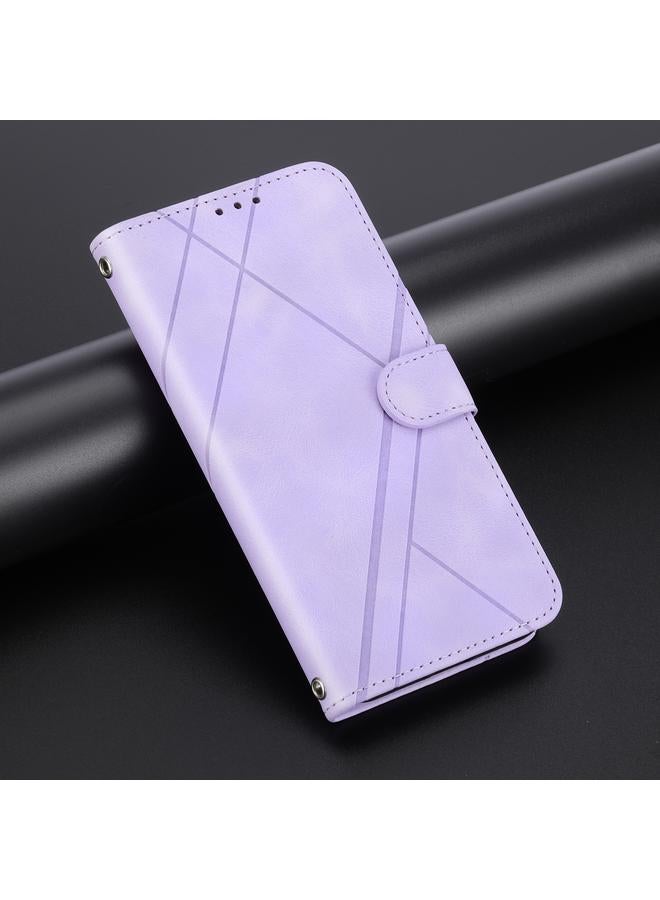 اس-توب جراب هاتف من الجلد المنقوش لهاتف iPhone 16 Pro Max مع حبل - Image 2