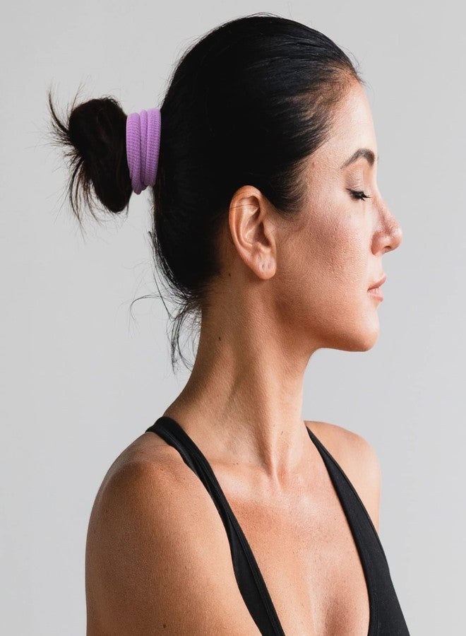 BETITETO Thick Hair Ties, BETITETO 20 Pieces Seamless Ponytail Holders Scrunchies Women Cotton Stretch Hair Elastics for Thick Heavy or Curly Hair (Upgrade Multicolor Large Size - 7cm) - Image 2