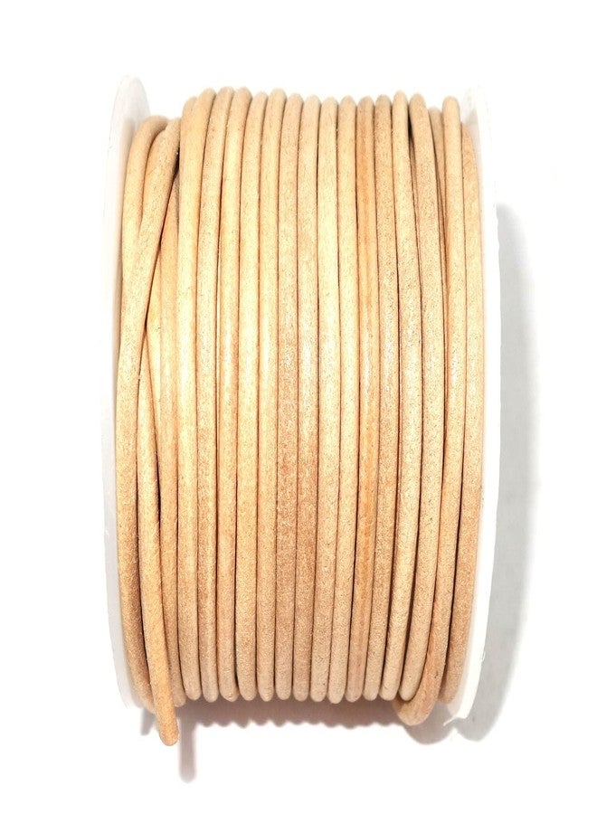 Cords Craft 1.5mm Genuine Round Leather Cords for Craft for Jewelry Making, DIY Work, Necklace & Hobby Projects (Natural, 1.5mm) - Image 2