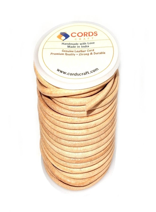Cords Craft 1.5mm Genuine Round Leather Cords for Craft for Jewelry Making, DIY Work, Necklace & Hobby Projects (Natural, 1.5mm) - Image 3