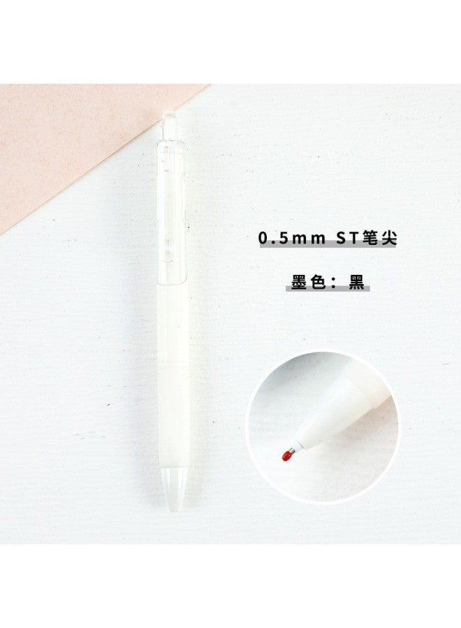 HELPS Creative Press Pen, High-looking, Smooth And Quick-drying Small White Pen St Head 0.5mm Signature Brush Pen Gel Pen - Image 1