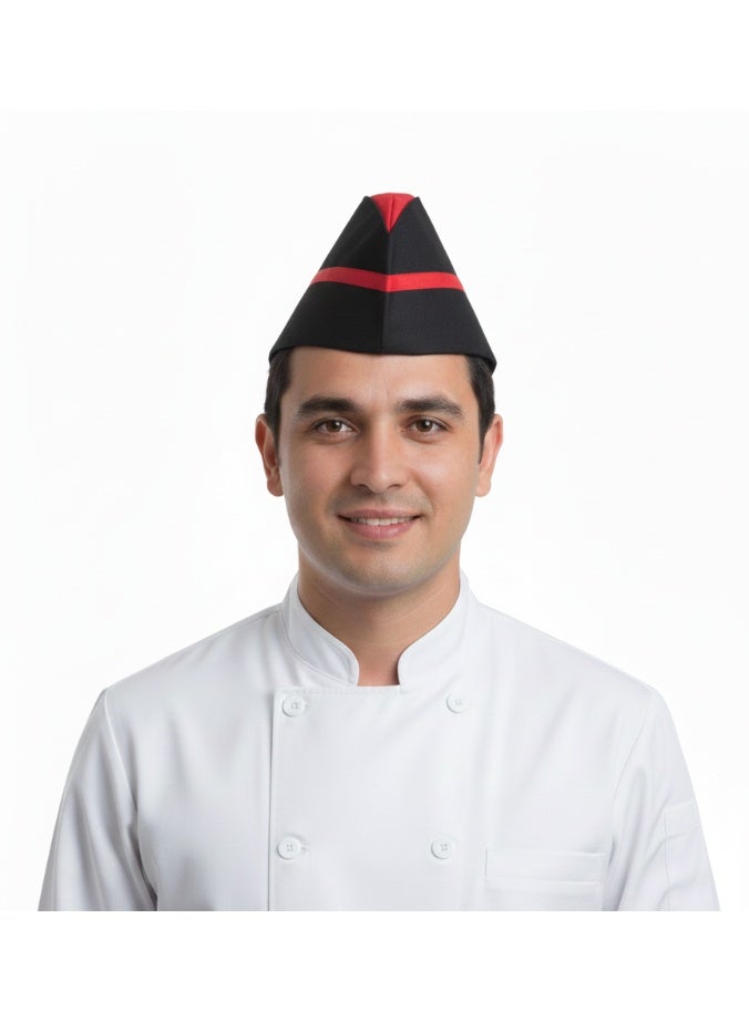 Chef hat black x red - Image 1