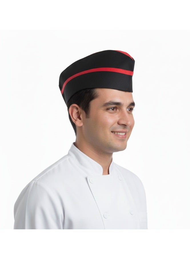 Chef hat black x red - Image 2