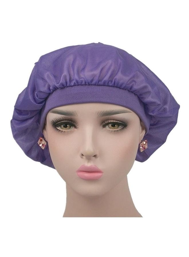 NIBEMINENT Satin Bonnet Cap Purple - Image 1