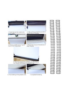 Kalon 100PCS A4 Binding Wire 1/2in Diameter 34 Double Loop  Binding Ring, 7.9 mm Double Loop Wire 3:1 Pitch 100pcs/box for School Office and Home  - Image 2
