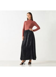 2Xtremz 2Xtremz Textured High Neck Top with Long Sleeves  - Image 2