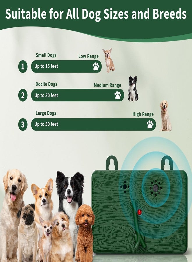ERDFCV Anti Barking Devices for Dogs - 50FT Automatic Stop Dog Barking Control Devices - 4 Modes Ultrasonic Anti Barking Box - Sonic Stop Bark Devices - Home/Garden/Indoor/Outdoor/Neighbor's Dogs Silencer - Image 2