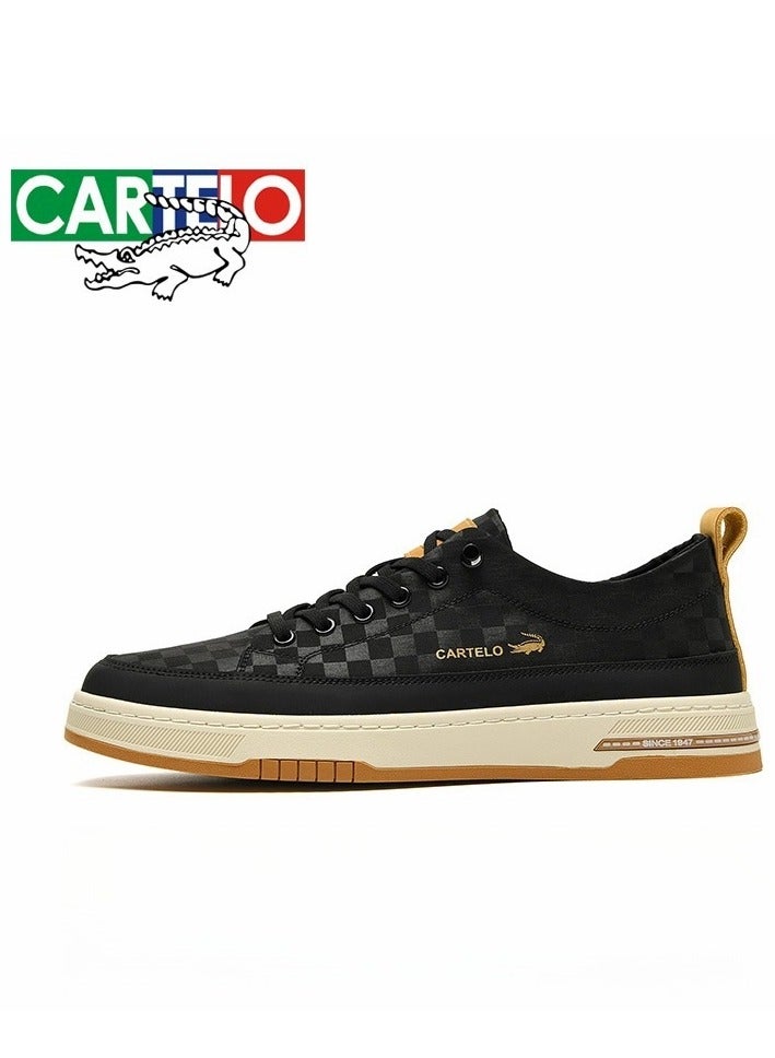 CARTELO Men's Casual Low Top Trendy Board Shoes - Image 1
