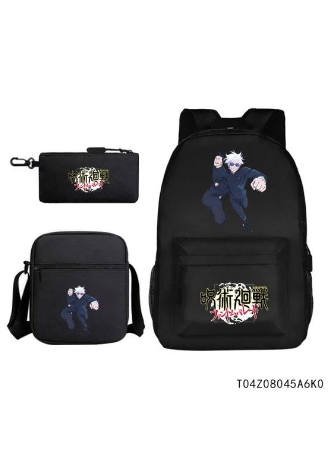 Generic Exquisite anime backpack three-piece set, unique design sense, easy storage and stress-free - 359  - Image 1