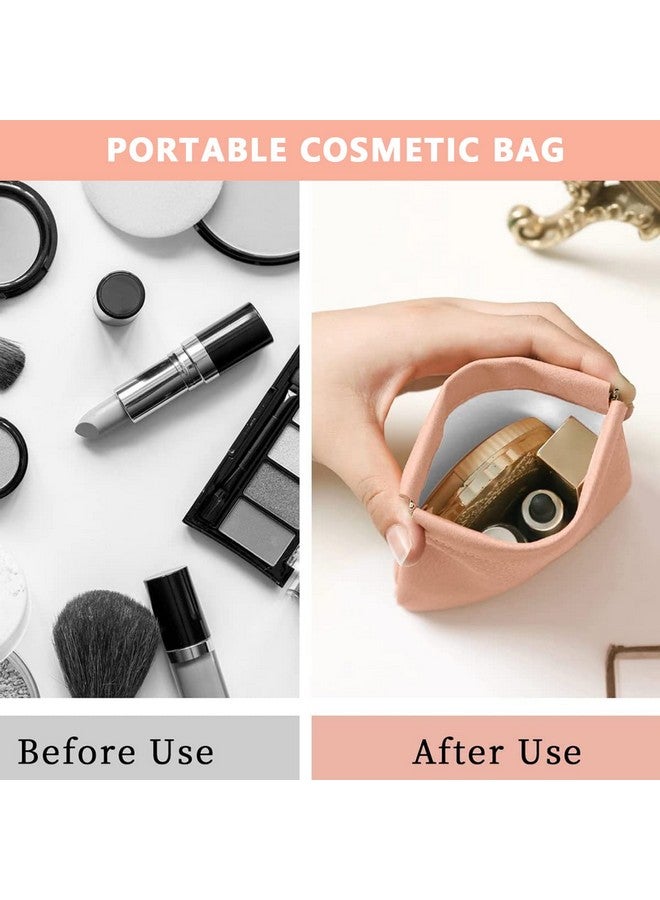 ماي كرييت حقيبة مكياج صغيرة من MAYCREATE مكونة من 4 قطع، حقائب صغيرة للنساء، حقيبة مستحضرات تجميل من البولي يوريثان، حقيبة تخزين بجيب علوي قابل للضغط لمحفظة العملات المعدنية وأحمر الشفاه وإكسسوارات المجوهرات (ذاتية الإغلاق، 4.3 × 4.7 بوصة)، متنوعة - Image 5