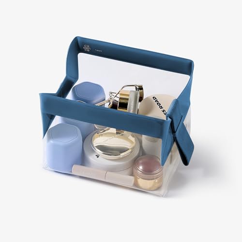 Cadence Parcel Clear Kit with Magnetic Closure Durable and LeakResistant Travel Toiletry Kit TSACompliant Modular Design Hygiene Bag for Travel Essentials 1 Qt Cove - Image 3
