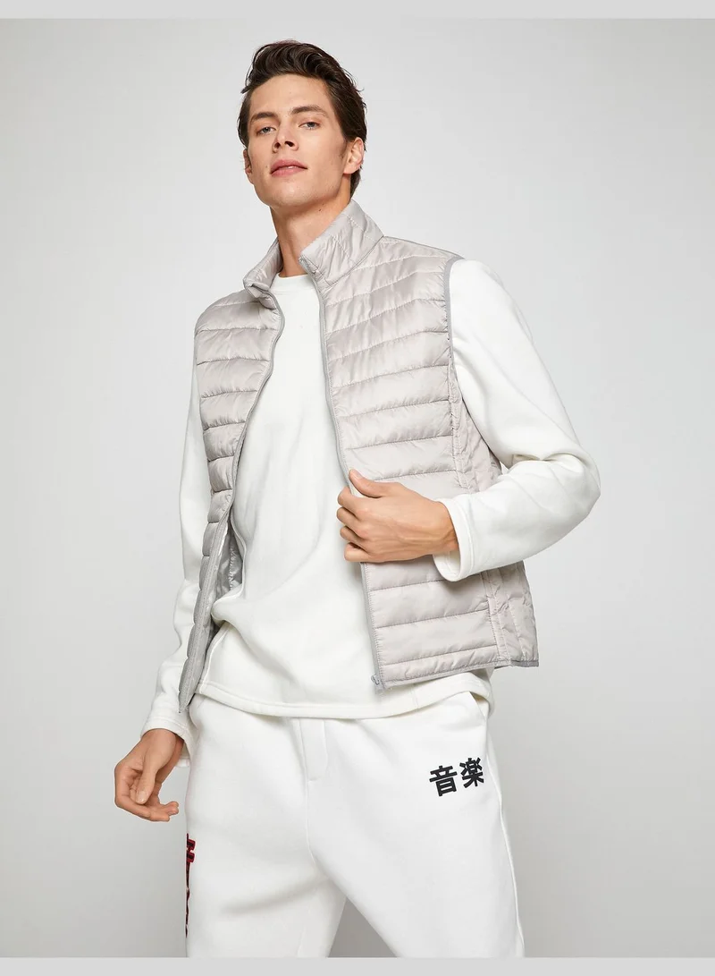 KOTON High Neck Puffer Vest