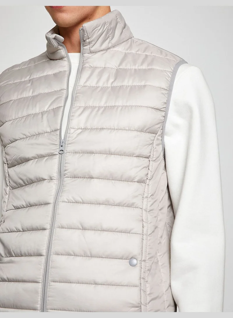 KOTON High Neck Puffer Vest