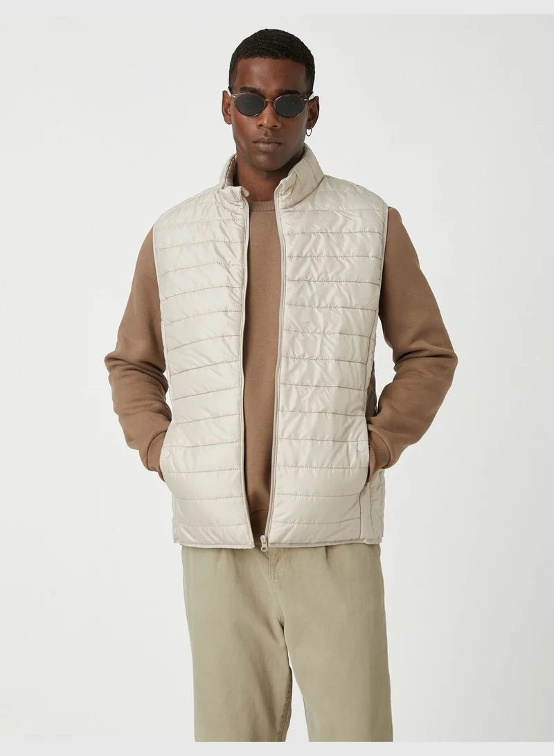 KOTON High Neck Puffer Vest