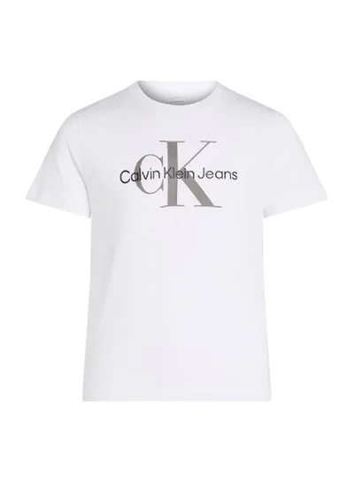 Calvin Klein Jeans Kids' Logo T-Shirt - Cotton, White