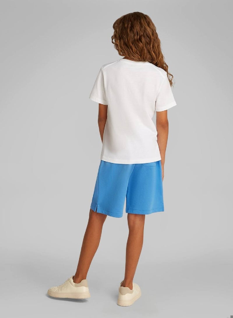 Calvin Klein Jeans Kids' Logo T-Shirt - Cotton, White - Image 2