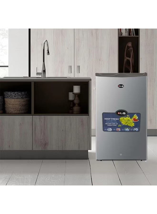 KLG KLG Single Door Refrigerator 90L 3.2L Silver - Image 3