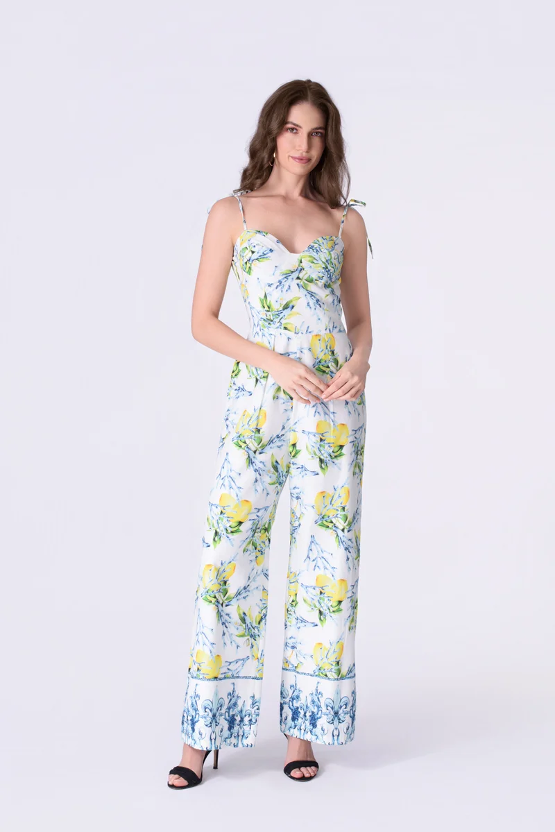 Amalfi lemon garden jumpsuit