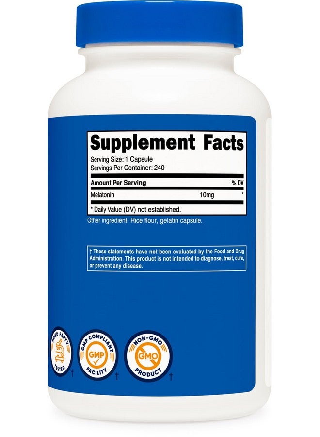 نيوتريكوست ميلاتونين ١٠ ملغ، ٢٤٠ كبسولة، غير معدلة وراثيًا وخالية من الغلوتين - Image 5