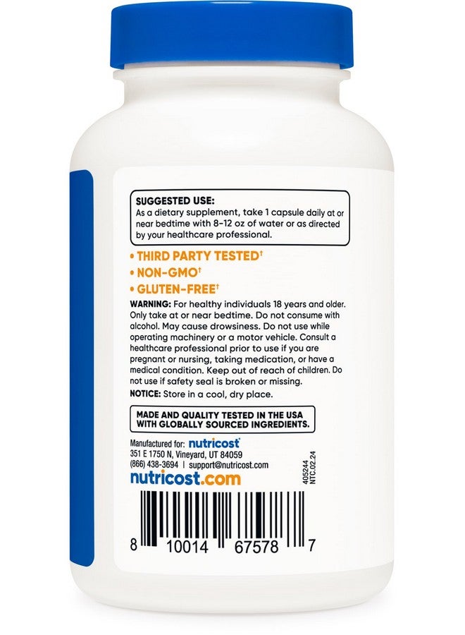 نيوتريكوست ميلاتونين ١٠ ملغ، ٢٤٠ كبسولة، غير معدلة وراثيًا وخالية من الغلوتين - Image 4