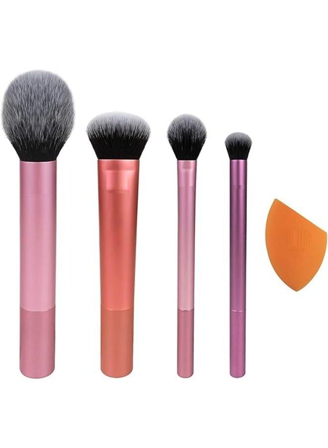 Everyday Multi-Purpose Makeup Brush Set, Ideal for All Skin Types, Perfect for Daily Use, with a Variety of Vibrant Colors and Ergonomic Design for All Makeup Needs - Image 4