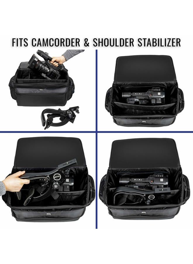 Ultimaxx Ultimax's Extra Large, Water-Resistant Gadget Bag Compatible With Camcorders and Accessories for Panasonic AG-AC160, AC30, AC90A, AC130A, AF100, HVX200, UX90, UX, 180HC-X1000, HC-X1, And More - Image 2