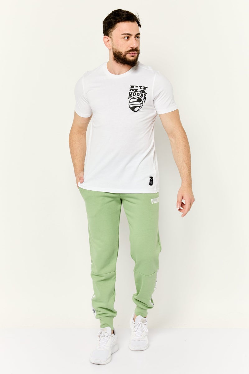 PUMA Men Sportswear Fit Short Sleeve Outdoor T-Shirt, White - Image 2