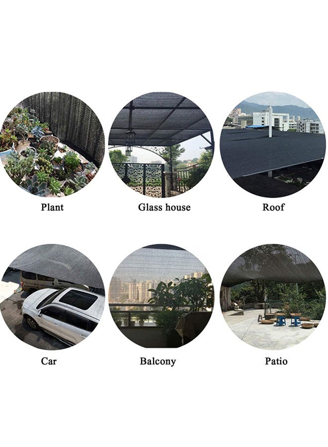 Generic 70% Sunblock Sun Shade Cloth,Black Shade Net,Garden Sun Mesh Shade Mesh Tarp,Sunshade Net for Balcony/Courtyard/Greenhouse/Kennel/Fence/Parking 1Mx2M  - Image 3