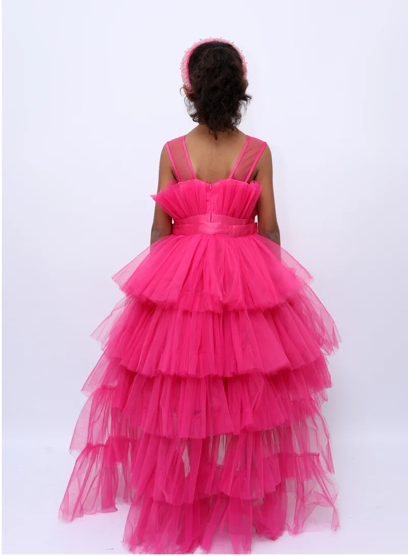D'Daniela Tiered Tulle Dress