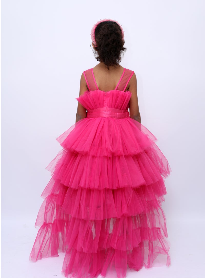 D'Daniela Tiered Tulle Dress - Image 3