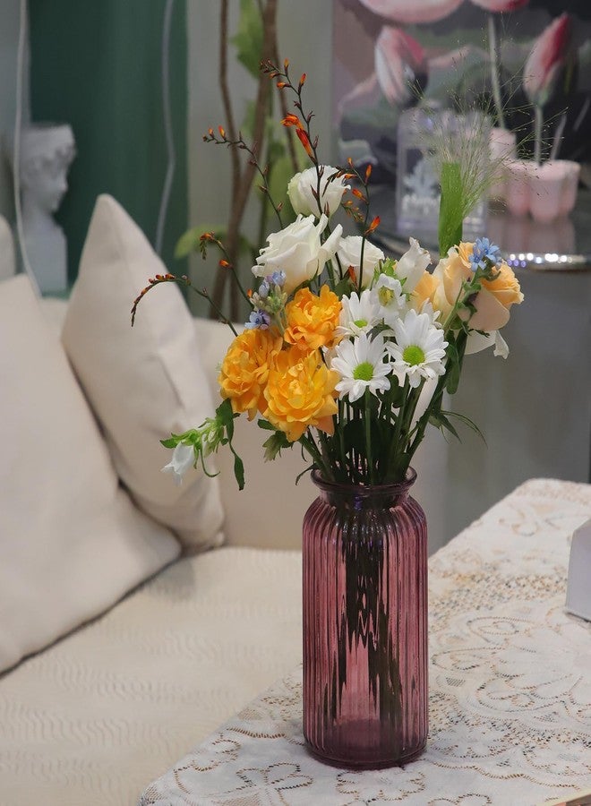 OFFIDIX Glass Vase, Geometric Faceted Design Flower Vase for Weddings,Events,Decorating,Arrangements,Office,Home Decor - Image 3