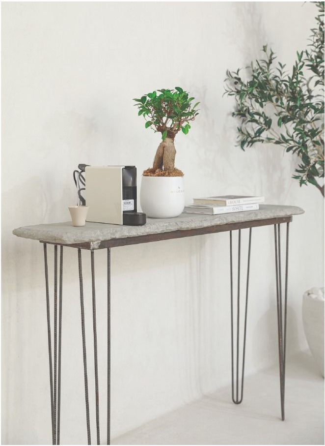 Sement CRACKED EDGE CONCRETE TABLE - GREY  - Image 5